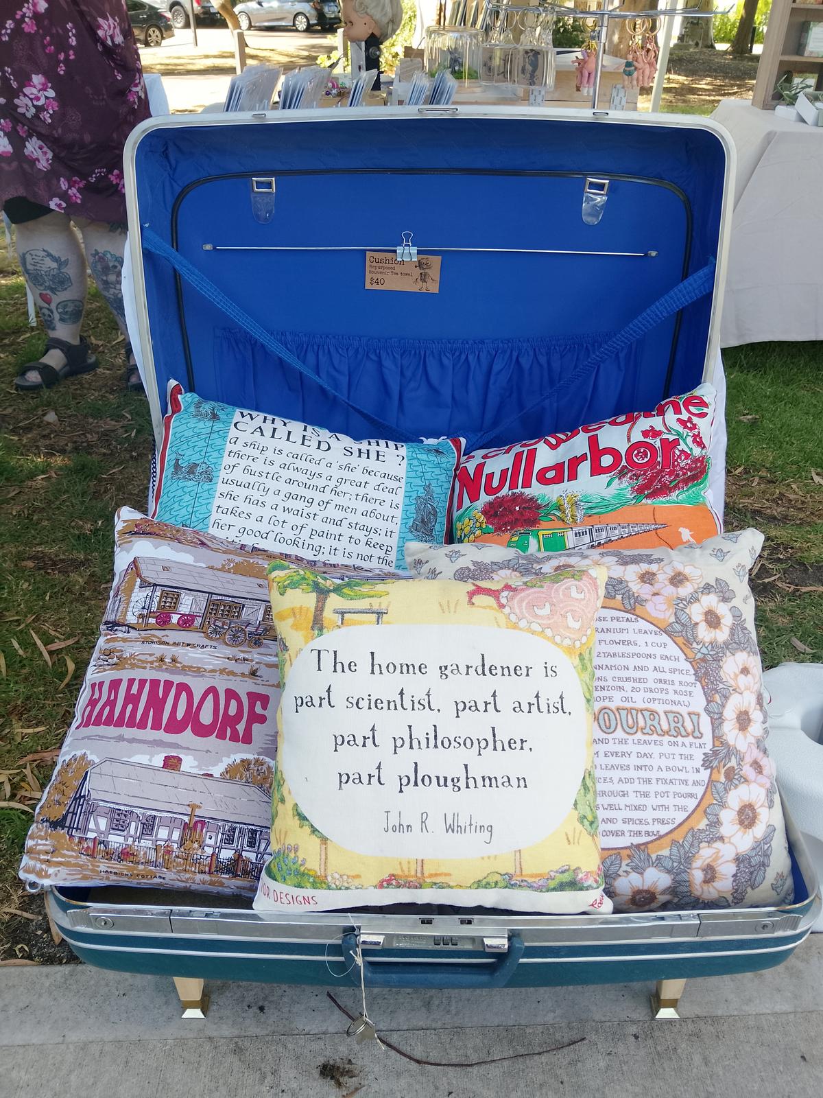 Market Stall Cushion Display