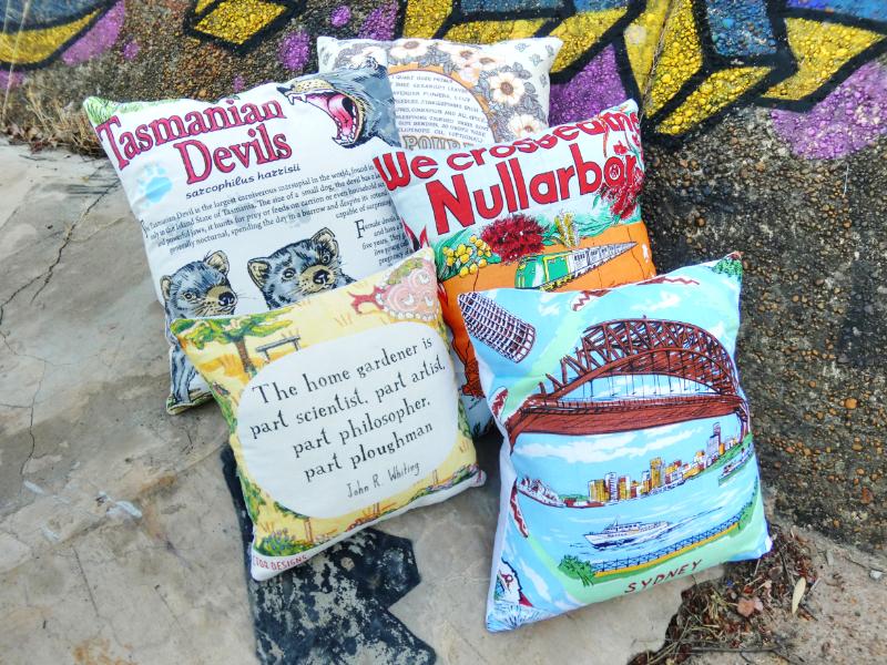 Souvenir Tea Towel Scatter Cushion