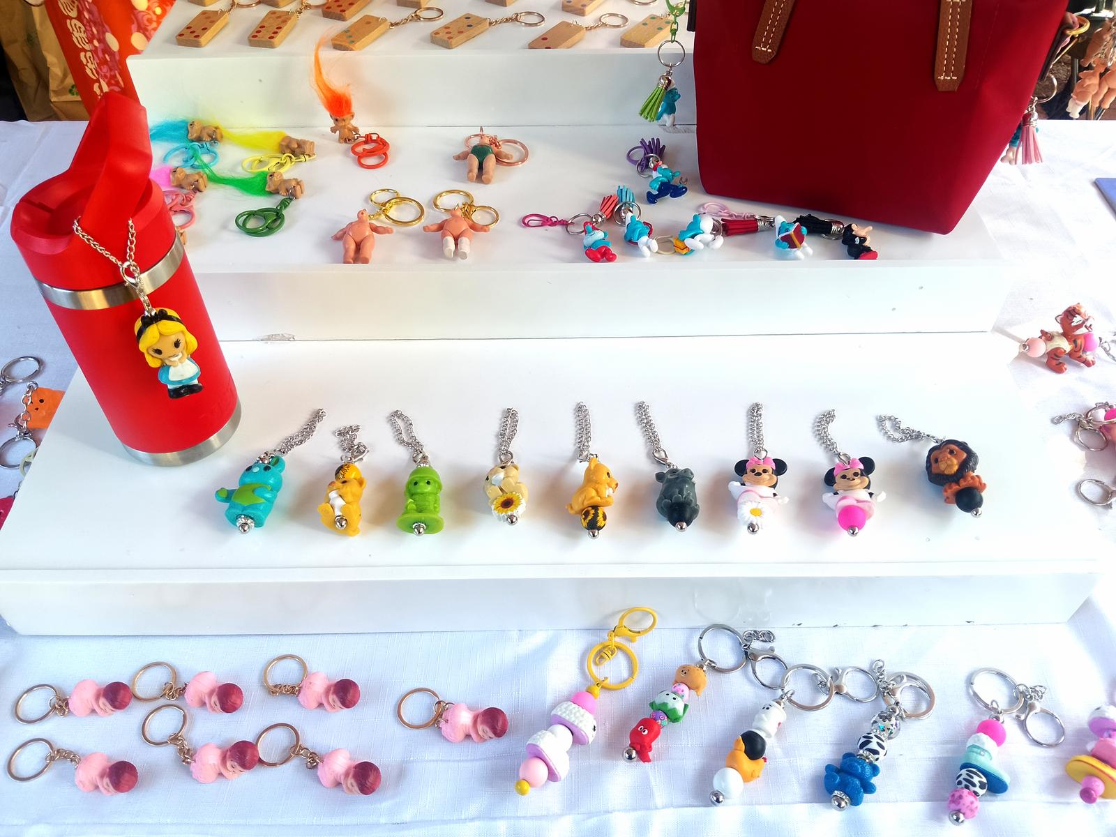 Repurposed Toys (keychains, bagtags, bottle charms)