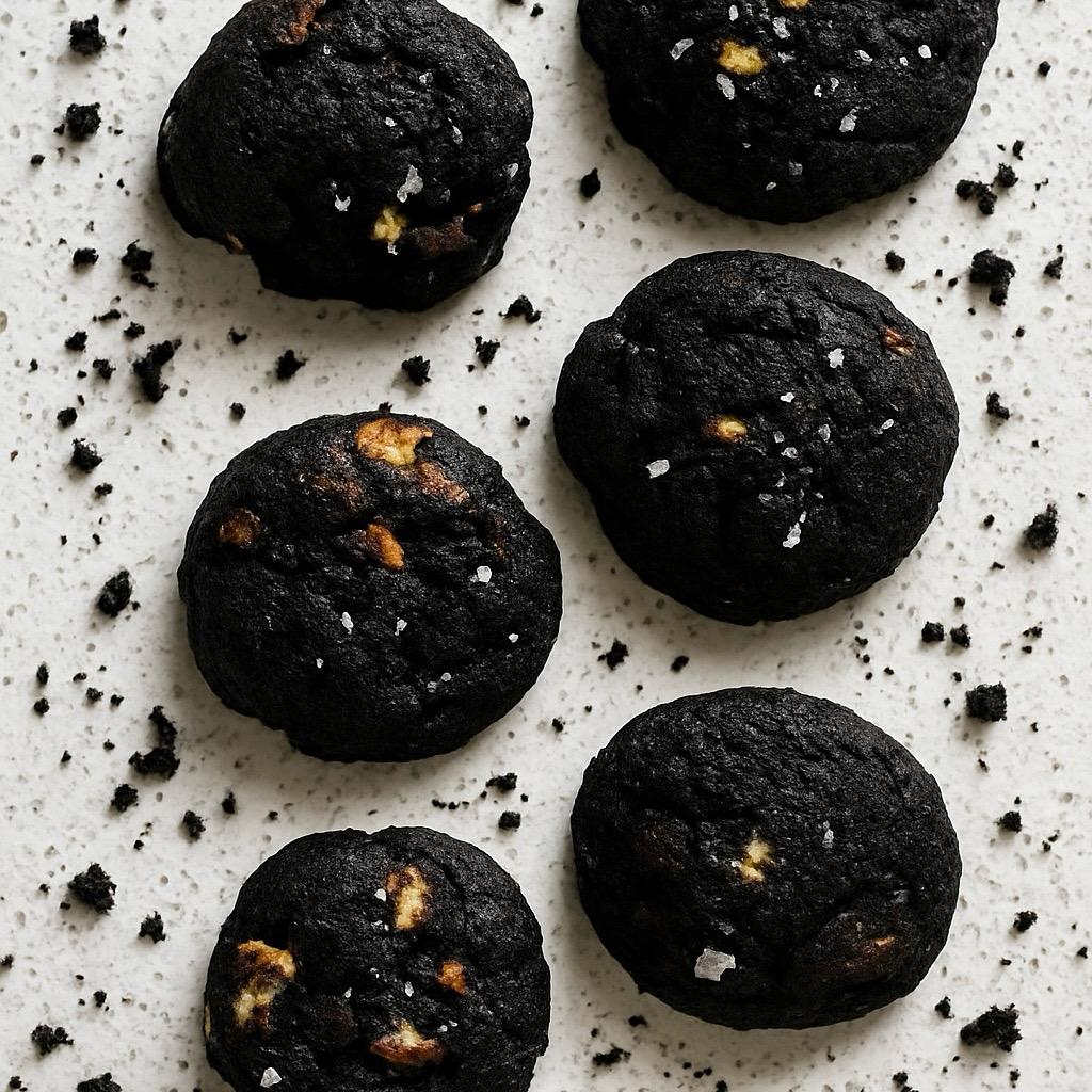 Double choc pecan cookies