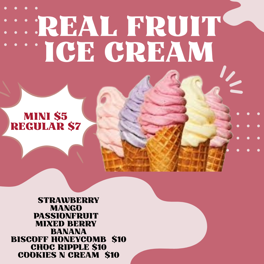 Ice Cream Menu
