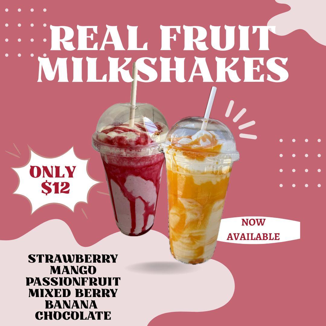 Milkshake Menu