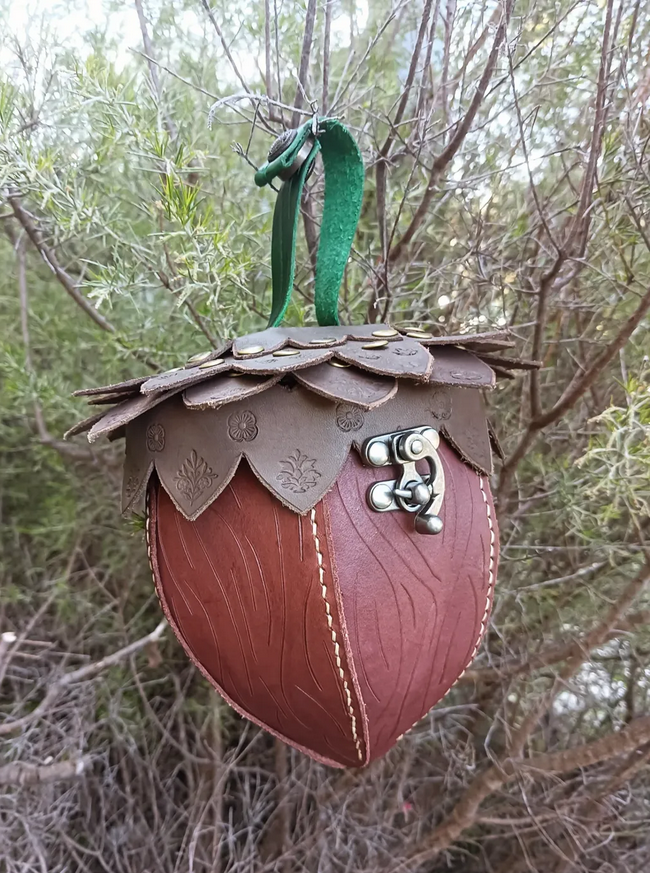 Leather Acorn Bag