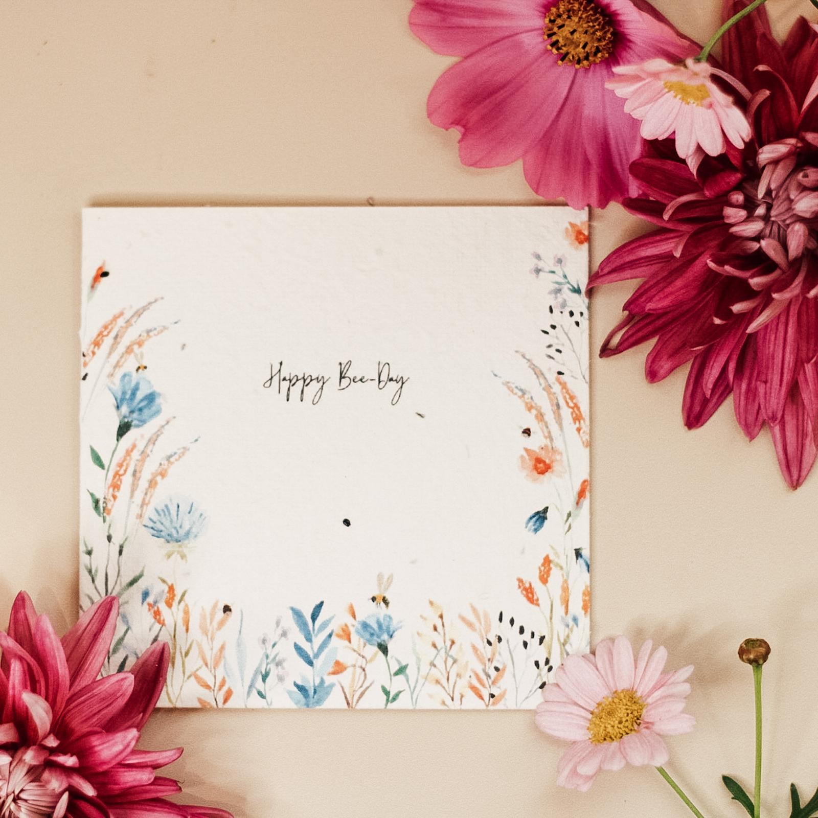 Happy BDay - Plantable Greeting Card