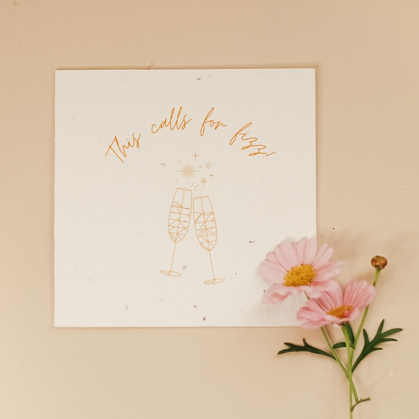Fizz - Plantable Greeting Card