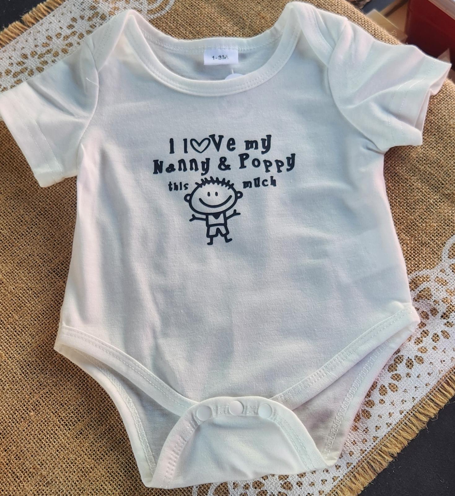 Nanny and poppy onsie 