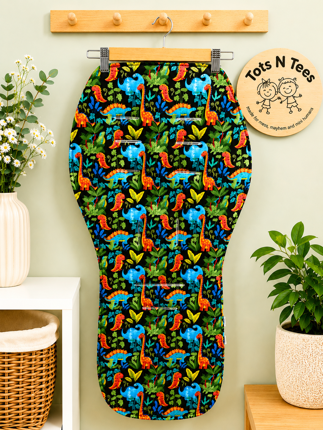 Dinosaur pram liner