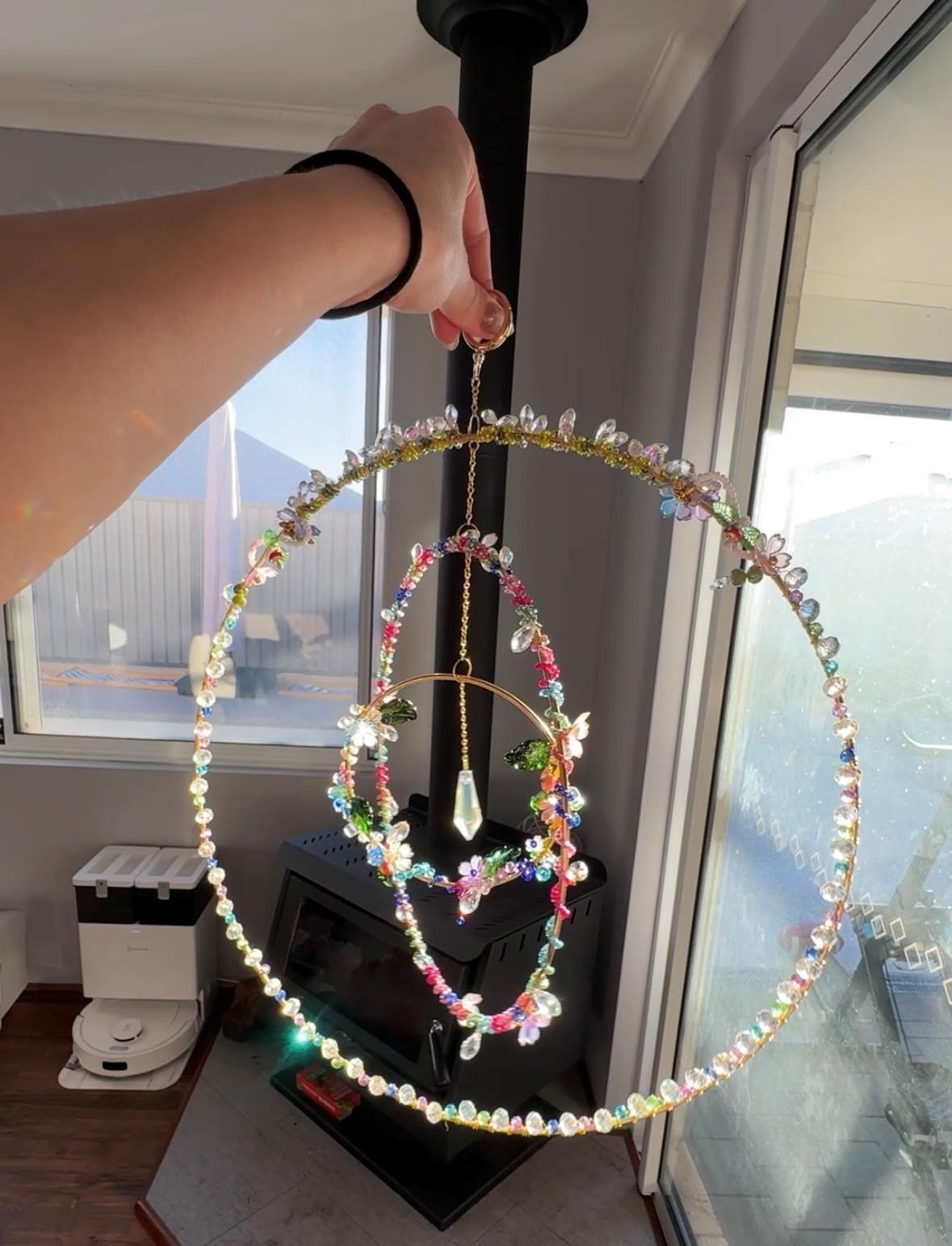 Large garden theme sun catcher