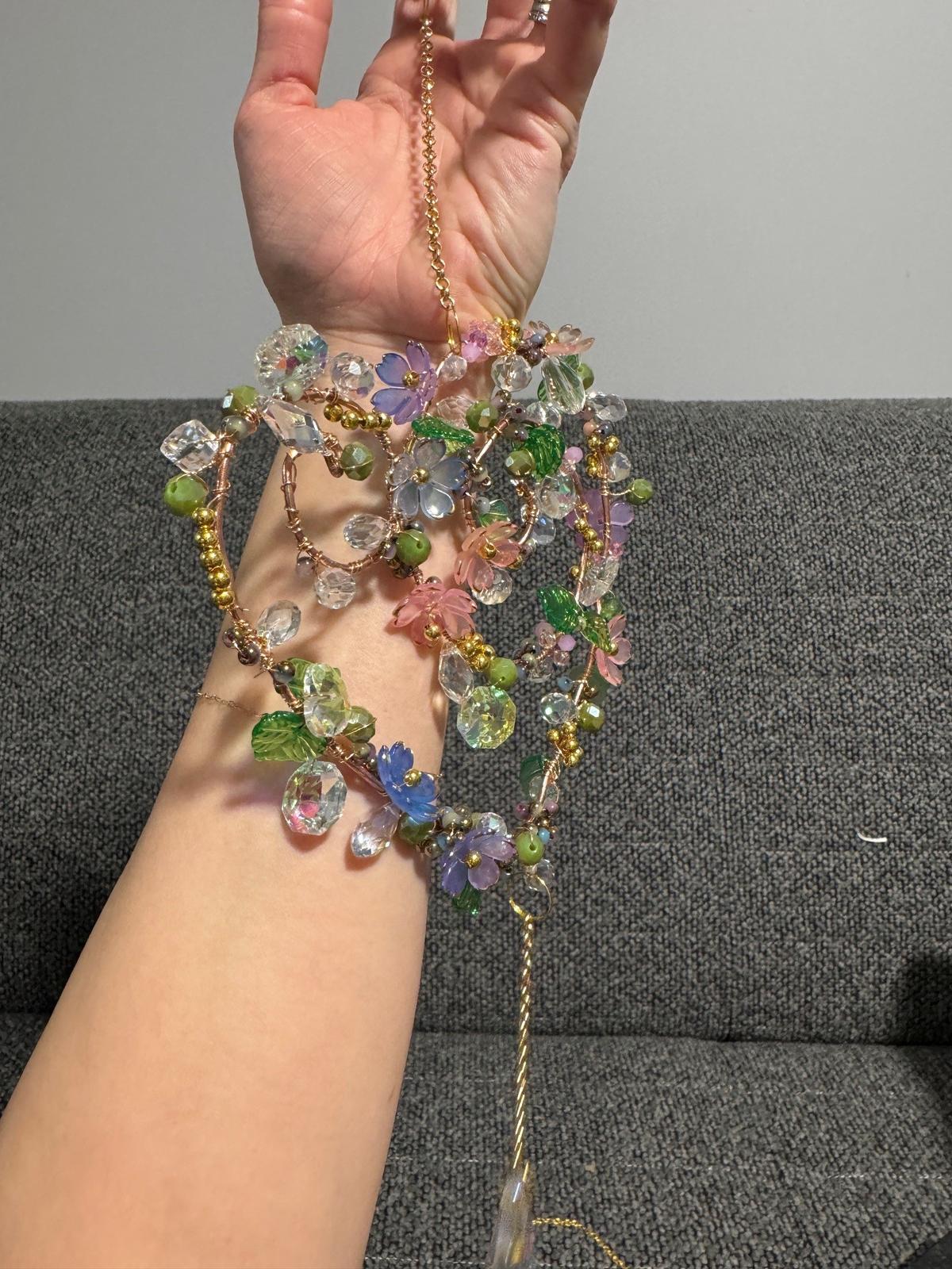 Flower sun catcher