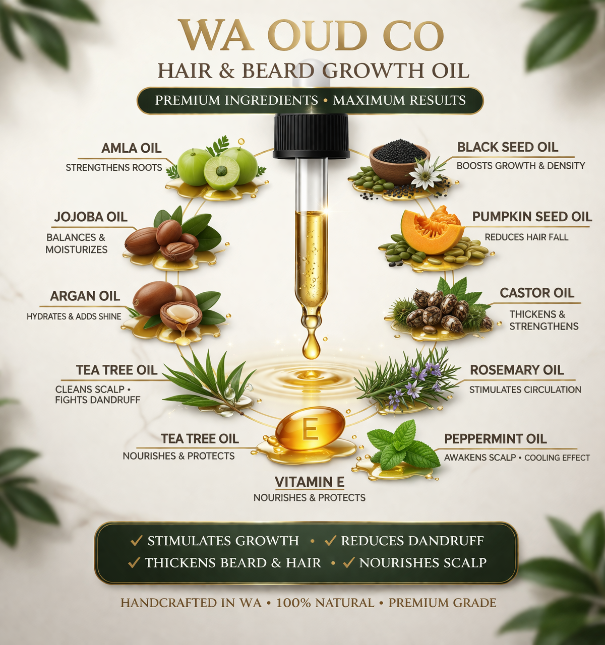 Beard Growth Oil – Premium Ingredients