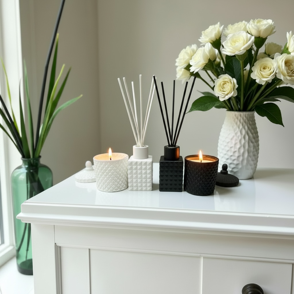 Geo Moisturising Candle/Reed Diffuser Set