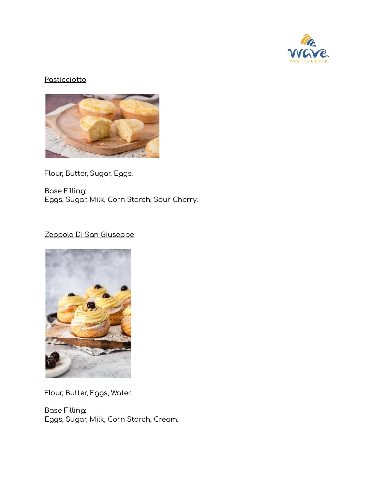 Wave menu