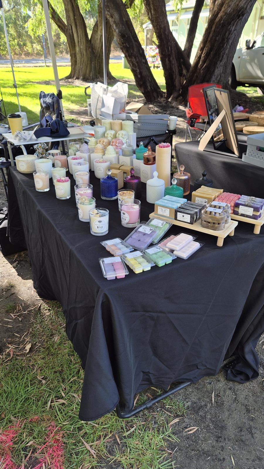 Soaps, lotions and candles 
