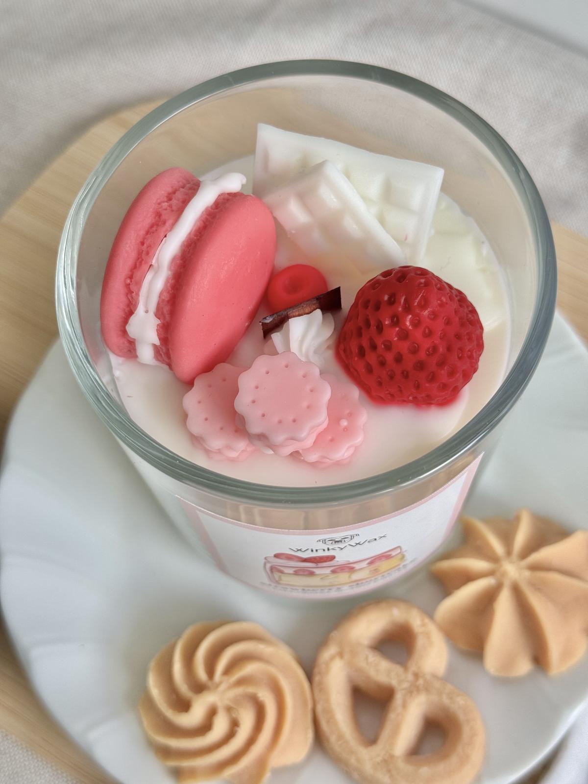 Strawberry shortcake candle 