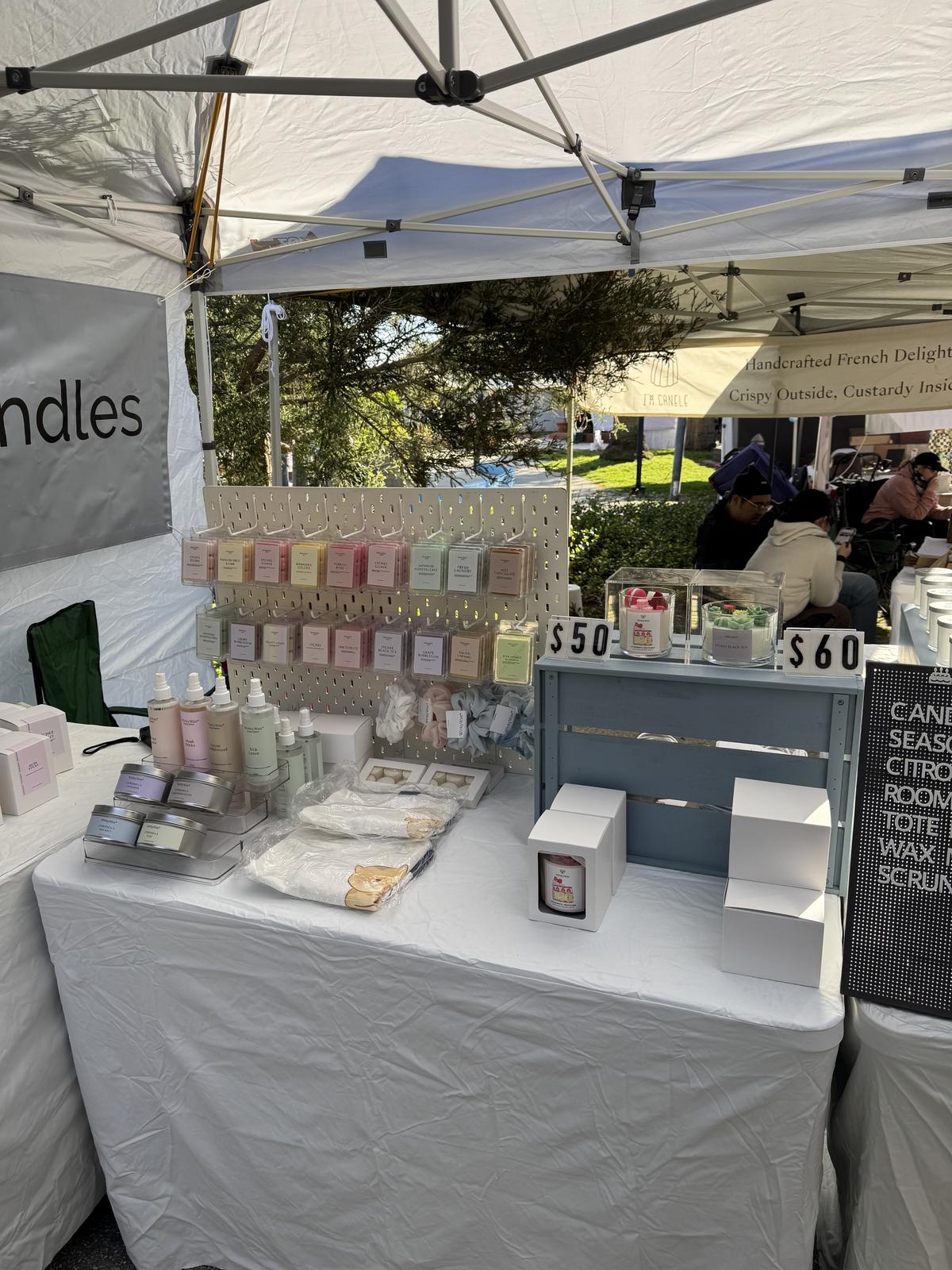 Makers market display 