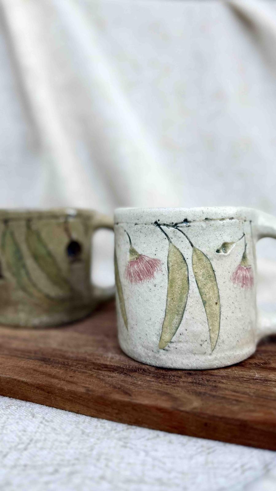 mugs - eucalyptus bloom and gumnut