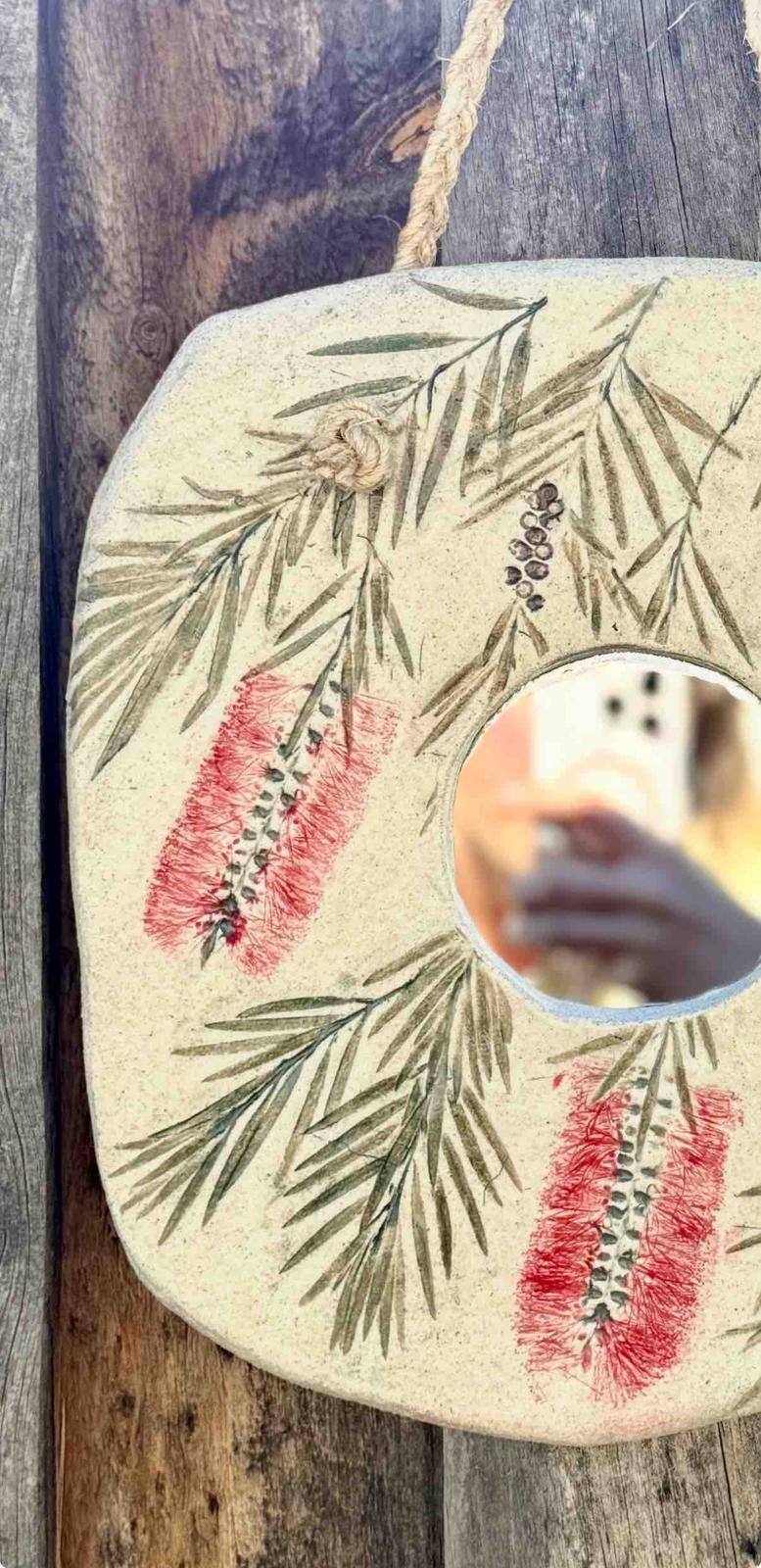 bottlebrush mirror