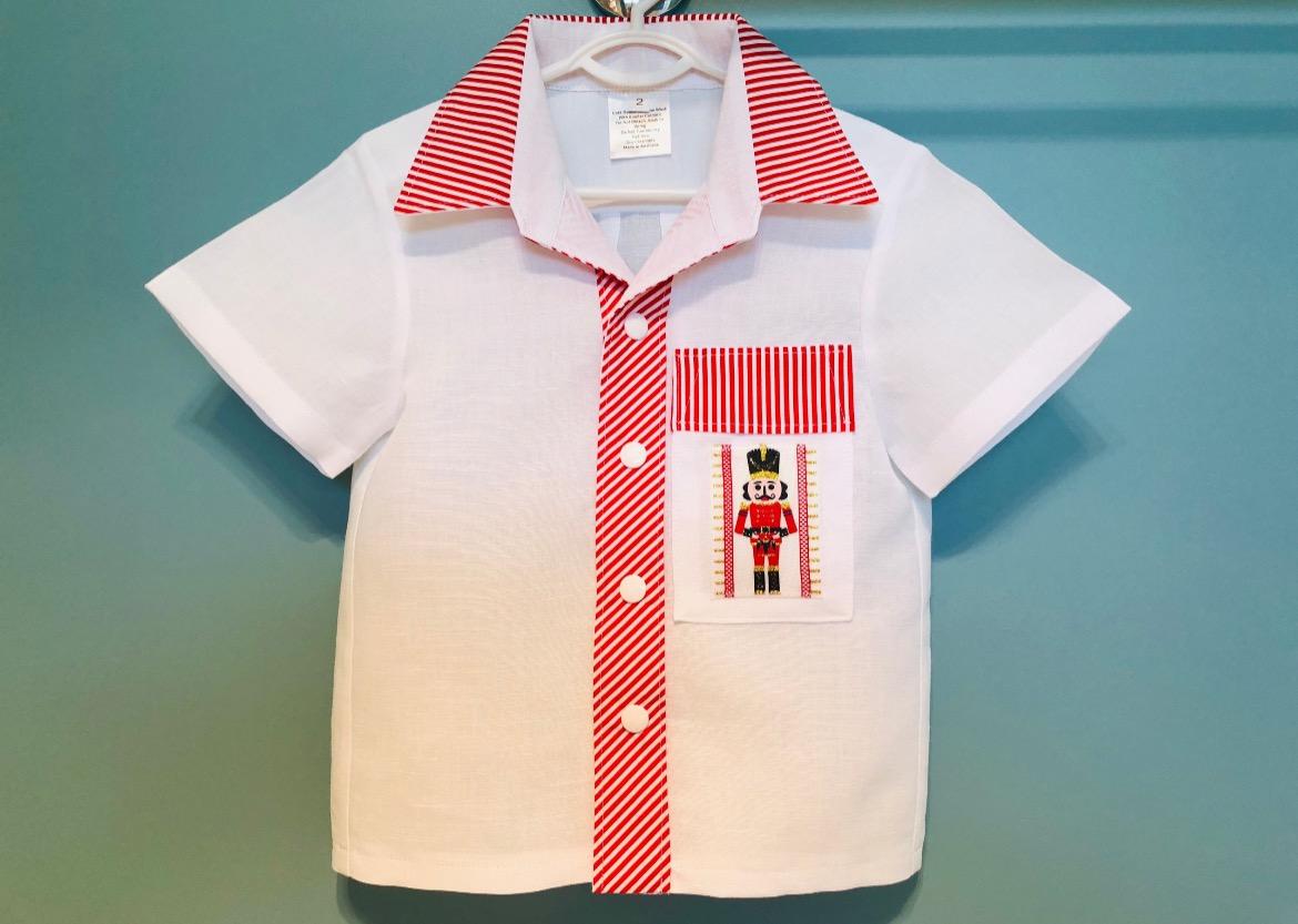 Boy’s collared Xmas dress shirt