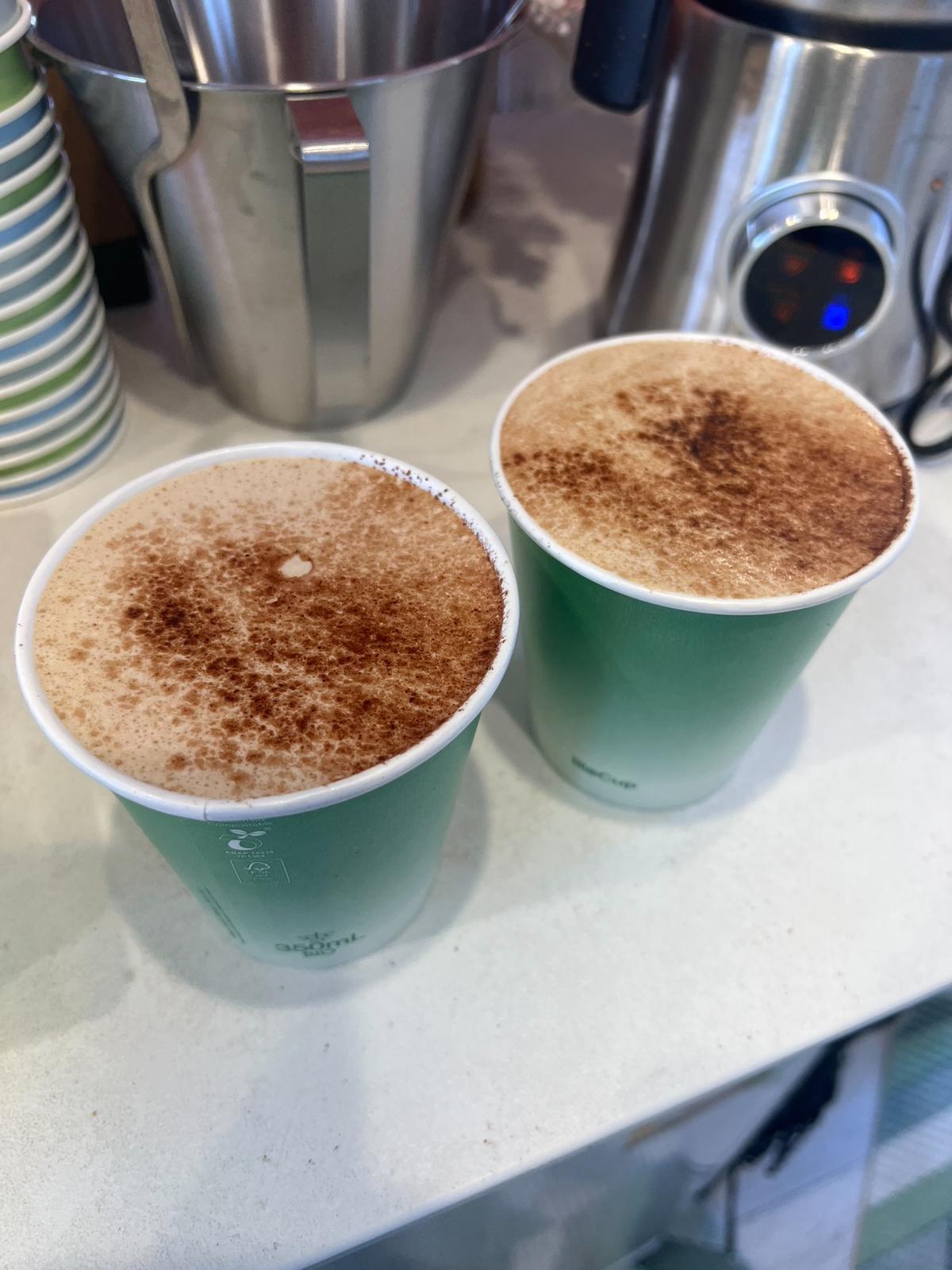 Hot Avocado Coffee Latte