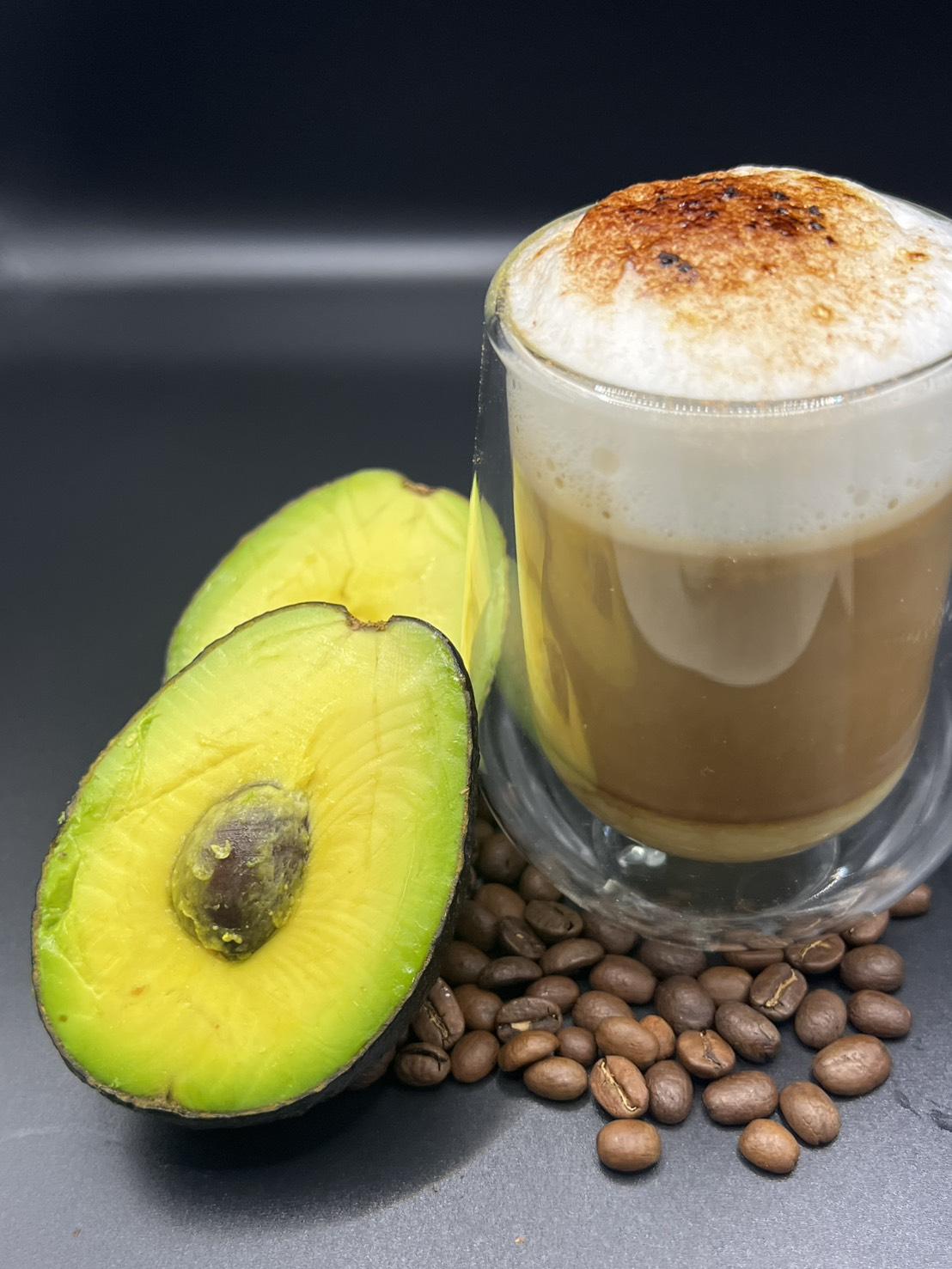 Hot Avocado coffee latte