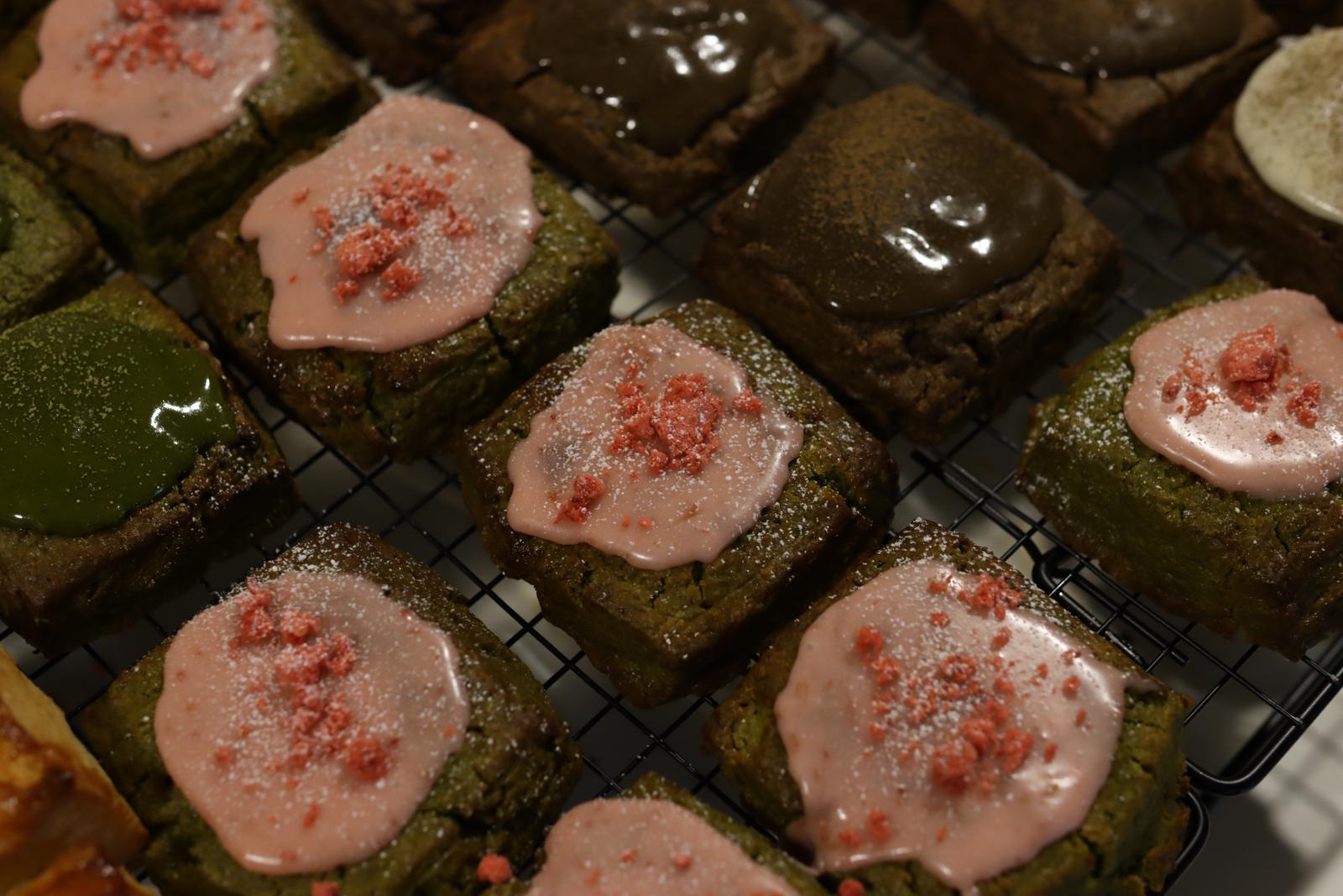 matcha strawberry scone 