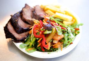 spit roast food trailer